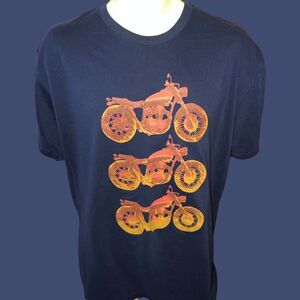 Factory Effex Apparel Navy Motorcycle T Shirt Size XL #104